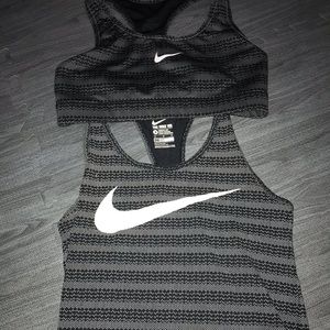 matching nike tank and sports bra